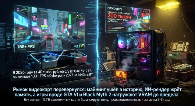 Видеокарта 12 ГБ на б/у рынке: какие модели брать в 2026: какие модели актуальны и стоят своих денег в 2026
